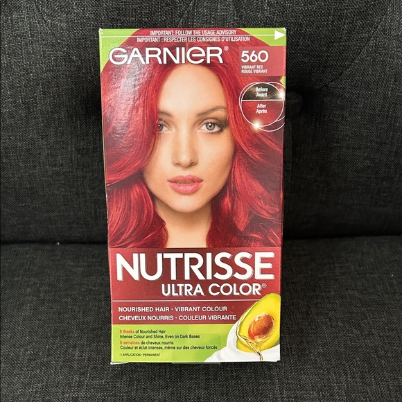 Garnier Other - NEW 🆕 Garnier Nutrisse Ultra Color - Vibrant Red Hair Dye No 560